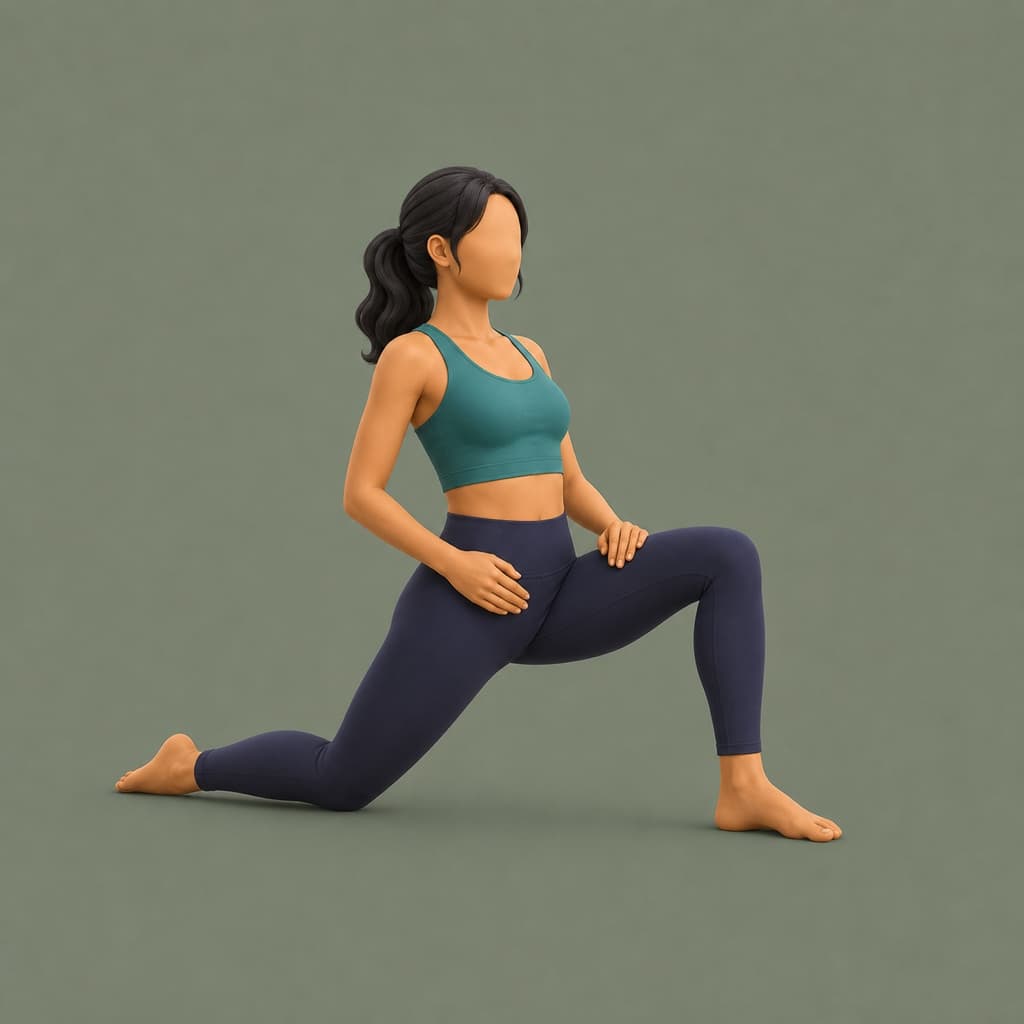 Hip flexor lunge stretch